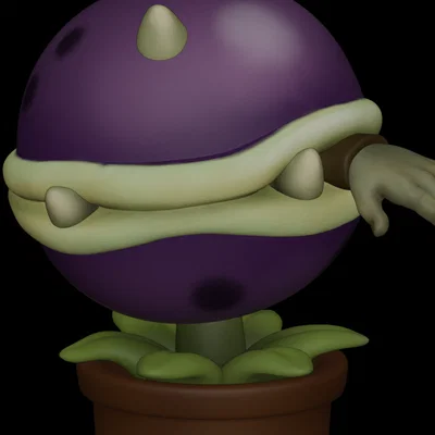 Mô hình Cây ăn thịt Chomper Plants VS Zombies in 3D ấn tượng