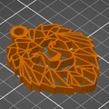 Móc khóa đầu sư tử hình học (Lion Keychain) in 3D cực đẹp - Thumbnail 2