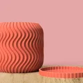 Mẫu in 3D chậu cây Twisty Plant Pot có đĩa lót tiện dụng - Thumbnail 1