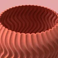 Mẫu in 3D chậu cây Twisty Plant Pot có đĩa lót tiện dụng - Thumbnail 4