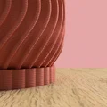 Mẫu in 3D chậu cây Twisty Plant Pot có đĩa lót tiện dụng - Thumbnail 5