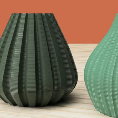 Bộ ba bình hoa mini trang trí (Mini Vase Set of 3) - File in 3D