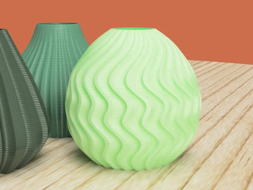 Bộ ba bình hoa mini trang trí (Mini Vase Set of 3) - File in 3D - Image 5