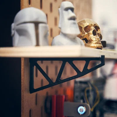 Pat đỡ kệ Skadis 3D (Skadis shelf bracket) - Phụ kiện bảng treo tiện lợi
