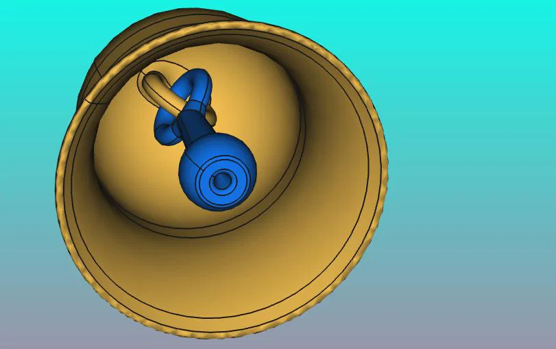 Mô hình quả chuông Giáng sinh (Glöckchen) in 3D đẹp mắt - Image 2