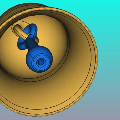 Mô hình quả chuông Giáng sinh (Glöckchen) in 3D đẹp mắt