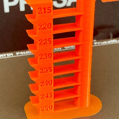Mô hình tháp nhiệt độ PETG cho máy in 3D Prusa XL