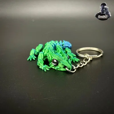 Móc Khóa Rồng Cỏ Nhỏ - Khớp Nối - Print in Place