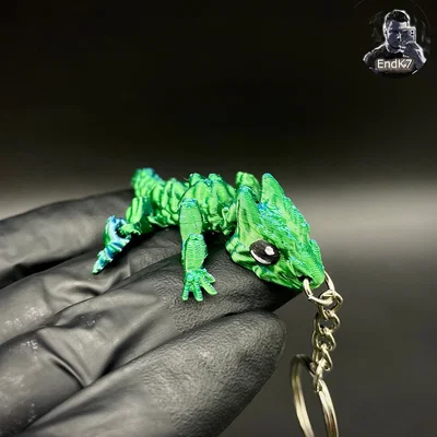 Móc Khóa Rồng Cỏ Nhỏ - Khớp Nối - Print in Place