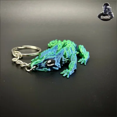 Móc Khóa Rồng Cỏ Nhỏ - Khớp Nối - Print in Place