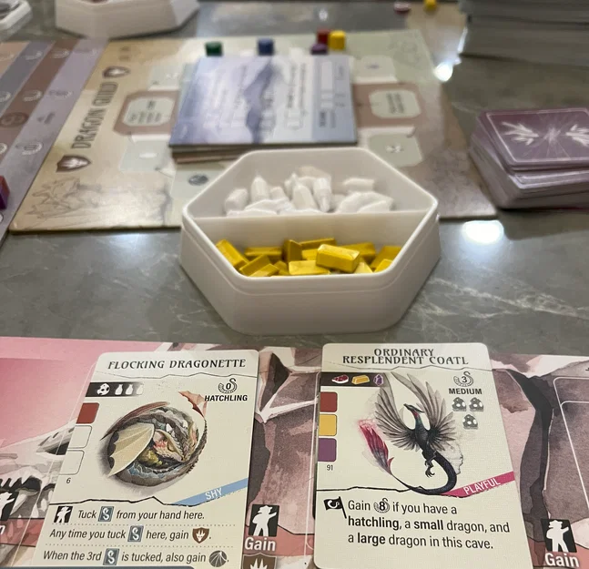 Khay Token Lục Giác Có Nắp (Hexagonal Token Trays with Lids) - Image 2