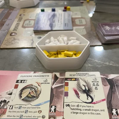 Khay Token Lục Giác Có Nắp (Hexagonal Token Trays with Lids)