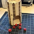 Dice Tower Flat-Pack Living Hinge cắt laser (lắp ráp nhanh) - Thumbnail 1