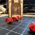 Dice Tower Flat-Pack Living Hinge cắt laser (lắp ráp nhanh) - Thumbnail 2