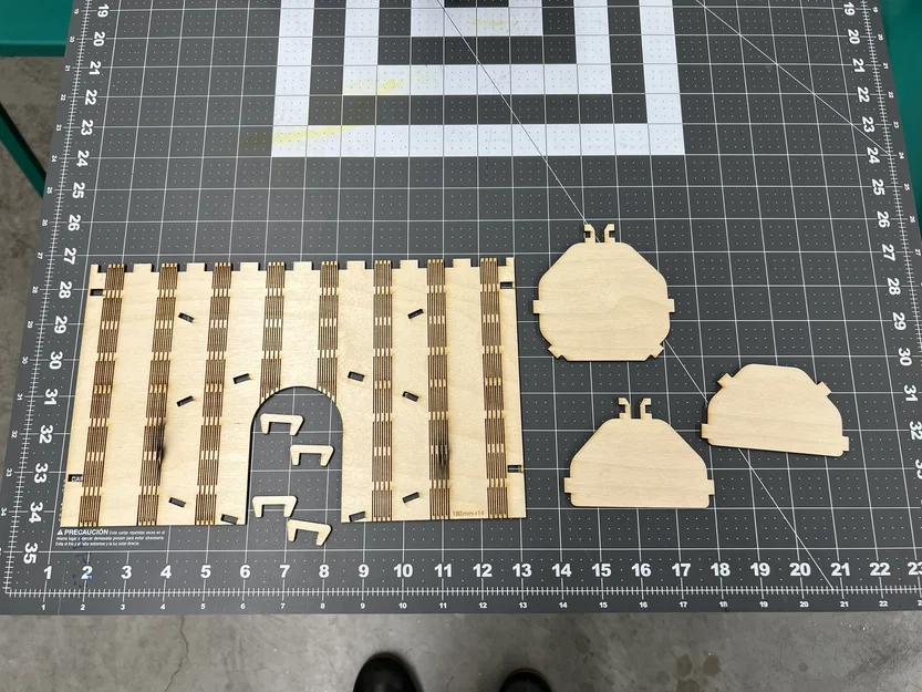 Dice Tower Flat-Pack Living Hinge cắt laser (lắp ráp nhanh) - Image 3