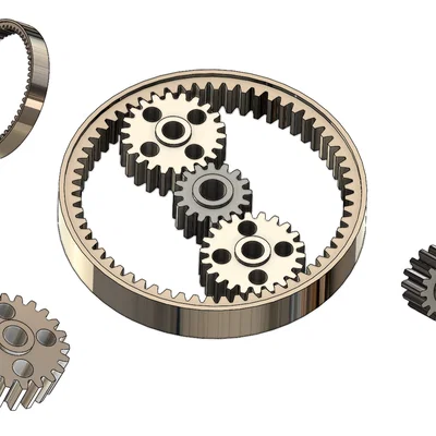 Mô hình bộ truyền bánh răng hành tinh (Planetary Gear) 3D