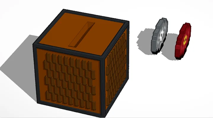 Mô hình 3D Minecraft Jukebox - Máy hát nhạc siêu dễ thương - Image 1