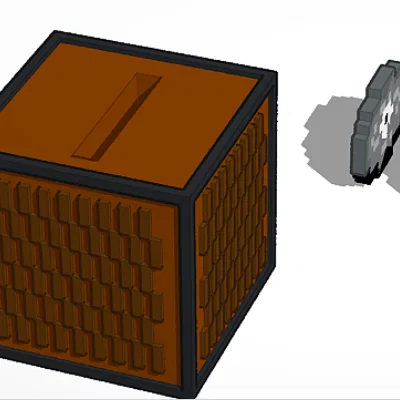 Mô hình 3D Minecraft Jukebox - Máy hát nhạc siêu dễ thương