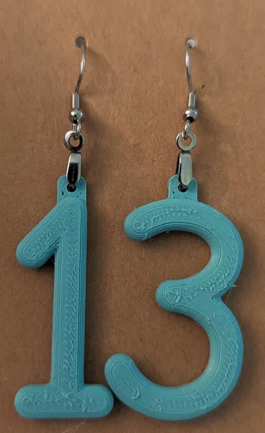 Bông tai số (Number Earrings) - Image 3