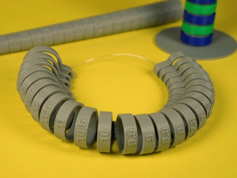 Bộ đo size nhẫn + Bảng quy đổi quốc tế (Ring Sizing Kit + International Guide) - Image 2