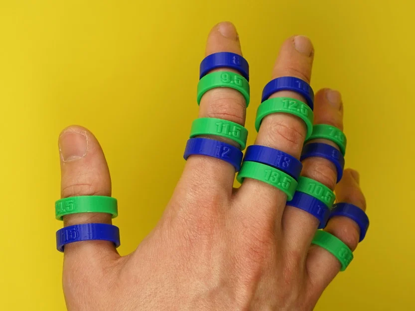 Bộ đo size nhẫn + Bảng quy đổi quốc tế (Ring Sizing Kit + International Guide) - Image 3