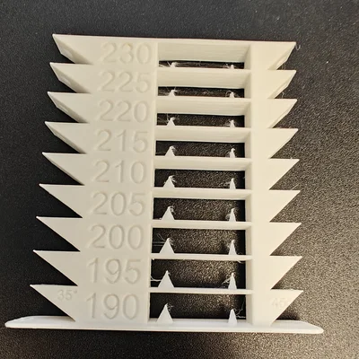 Tháp kiểm tra nhiệt độ in 3D PLA cho máy in Prusa MK3S
