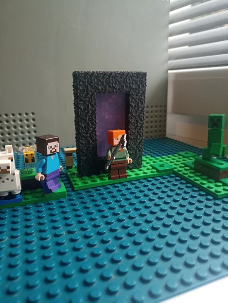 Cổng Nether Minecraft bằng gạch LEGO - Image 2