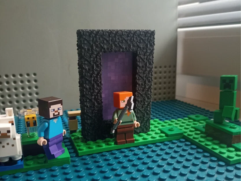 Cổng Nether Minecraft bằng gạch LEGO - Image 6
