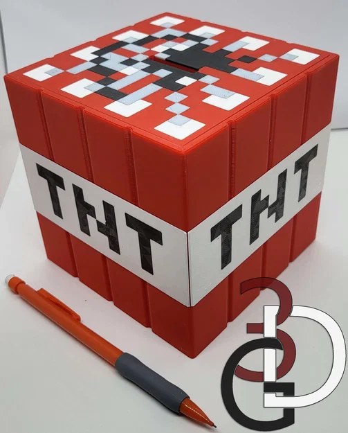 Heo Đất Minecraft TNT (Minecraft TNT Piggy Bank) - Image 2