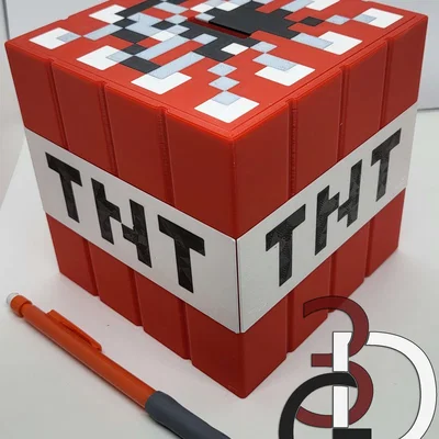 Heo Đất Minecraft TNT (Minecraft TNT Piggy Bank)