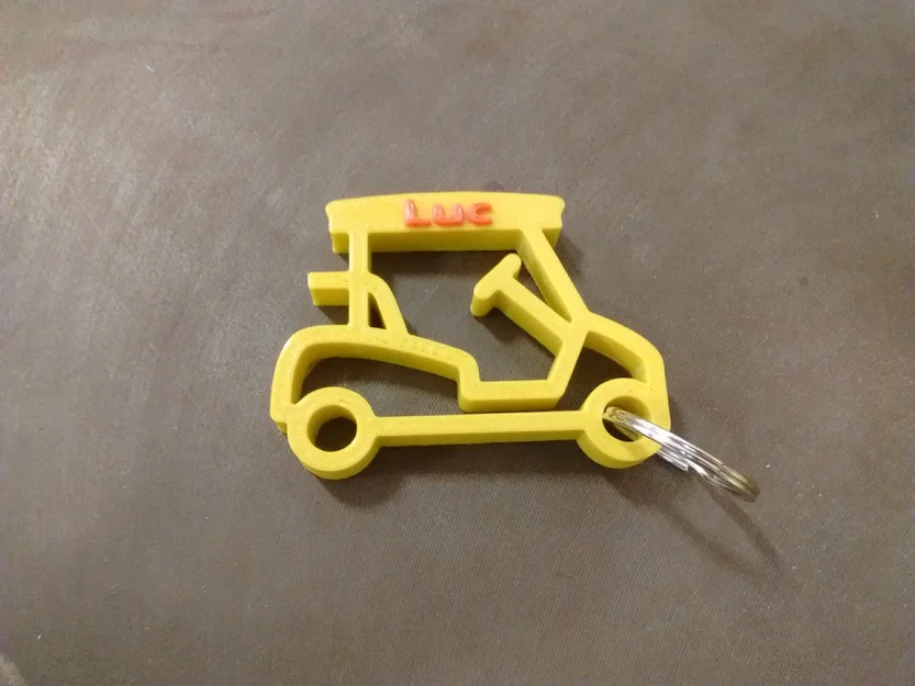 Luc - Móc khóa xe golf (Golf cart keychain) - Image 1