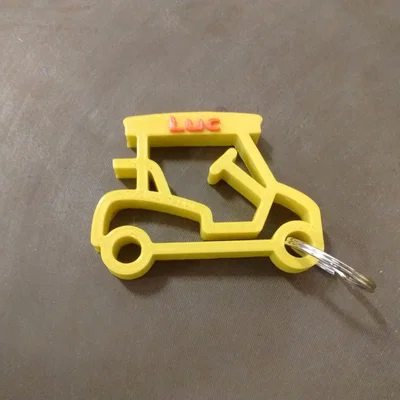 Luc - Móc khóa xe golf (Golf cart keychain)