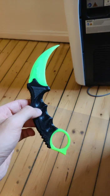 Mô hình dao Karambit Counter-Strike in 3D cực chất cho game thủ - Image 1