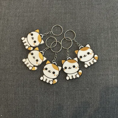 Móc khóa mèo con 3D dễ thương - Quà tặng handmade độc đáo