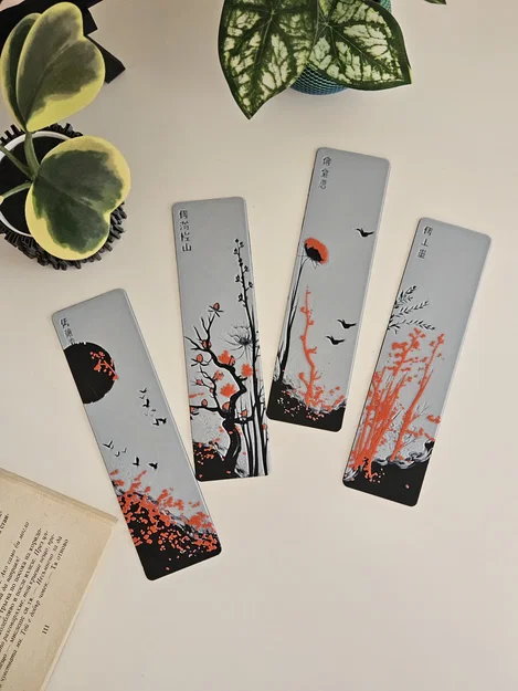 Red Blossom - Bộ Bookmark - Image 1