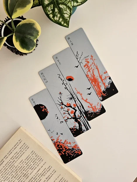 Red Blossom - Bộ Bookmark - Image 2
