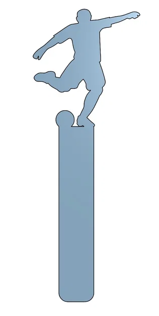 Thẻ đánh dấu trang sách hình cầu thủ bóng đá (Football bookmark) - Image 3