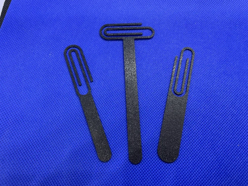 Kẹp đánh dấu trang sách 3D - Thiết kế Paperclip tối giản - Image 1