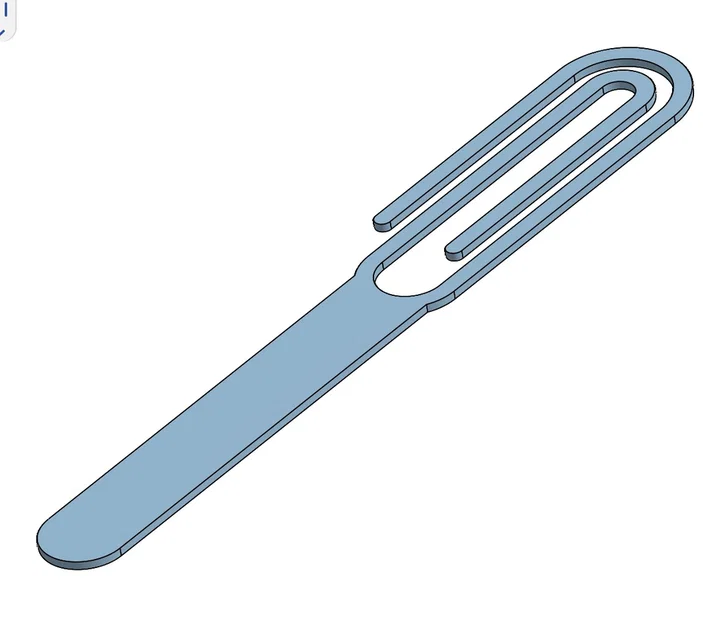 Kẹp đánh dấu trang sách 3D - Thiết kế Paperclip tối giản - Image 2