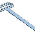 Kẹp đánh dấu trang sách 3D - Thiết kế Paperclip tối giản - Thumbnail 3