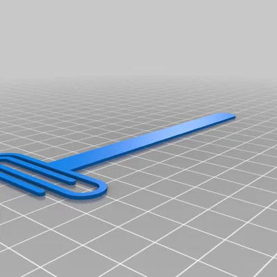 Kẹp đánh dấu trang sách 3D - Thiết kế Paperclip tối giản