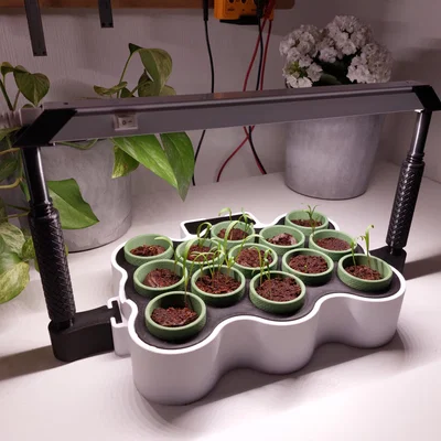 Seed Starter – Bộ ươm hạt tự tưới, chỉnh khoảng cách đèn