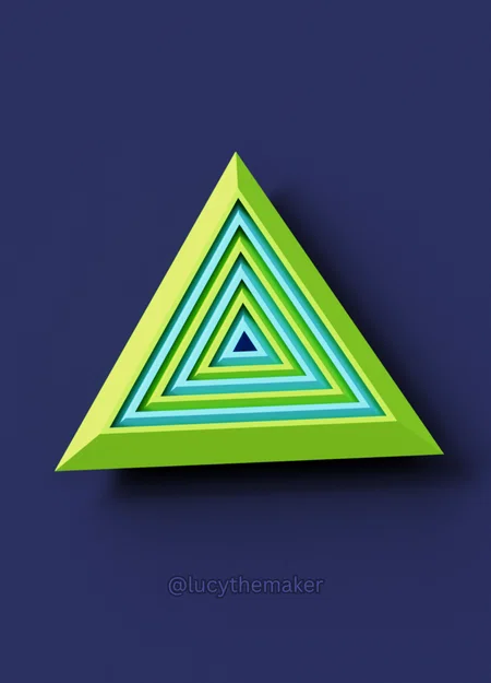 Đồ chơi fidget tam giác thôi miên (Hypnotic Triangle Fidget toy) - Image 1