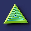 Đồ chơi fidget tam giác thôi miên (Hypnotic Triangle Fidget toy) - Thumbnail 1