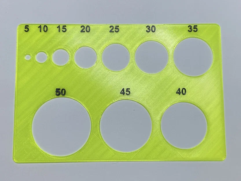 Khuôn Vẽ Vòng Tròn Đơn Giản (Simple Circle Stencil) - Image 1