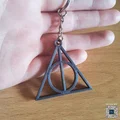 Móc khóa Bảo bối Tử thần Harry Potter in 3D siêu chất - Thumbnail 2