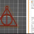 Móc khóa Bảo bối Tử thần Harry Potter in 3D siêu chất - Thumbnail 3