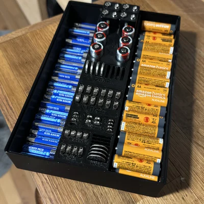 Hộp sắp xếp lưu trữ pin Gridfinity Battery Hoarder 4x6