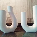 Modern Wavy Vase – Bộ bình trang trí gợn sóng phong cách tối giản - Thumbnail 1