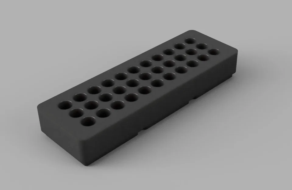 Gridfinity Bit Holder 1x3 (Khay giữ mũi vặn 1x3U) - Image 1